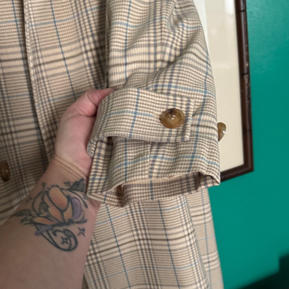 ☔️🌦️🧥🌸Bagatelle Houndstooth Plaid Coat - Picture 13 of 14